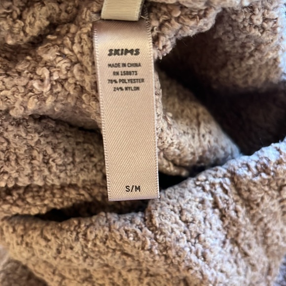 Skims size S/M beige mauve color I’m 5’6” pajama bottoms Cozy Collection - Picture 9 of 11